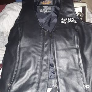Harley Davidson leather vest